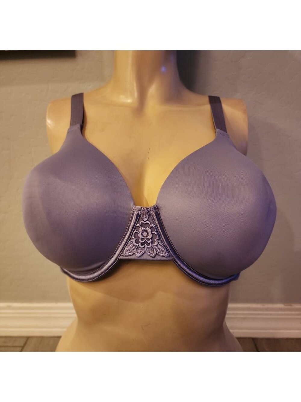 Vanity Fair Bra 42C Purple Underwire Lined 76380